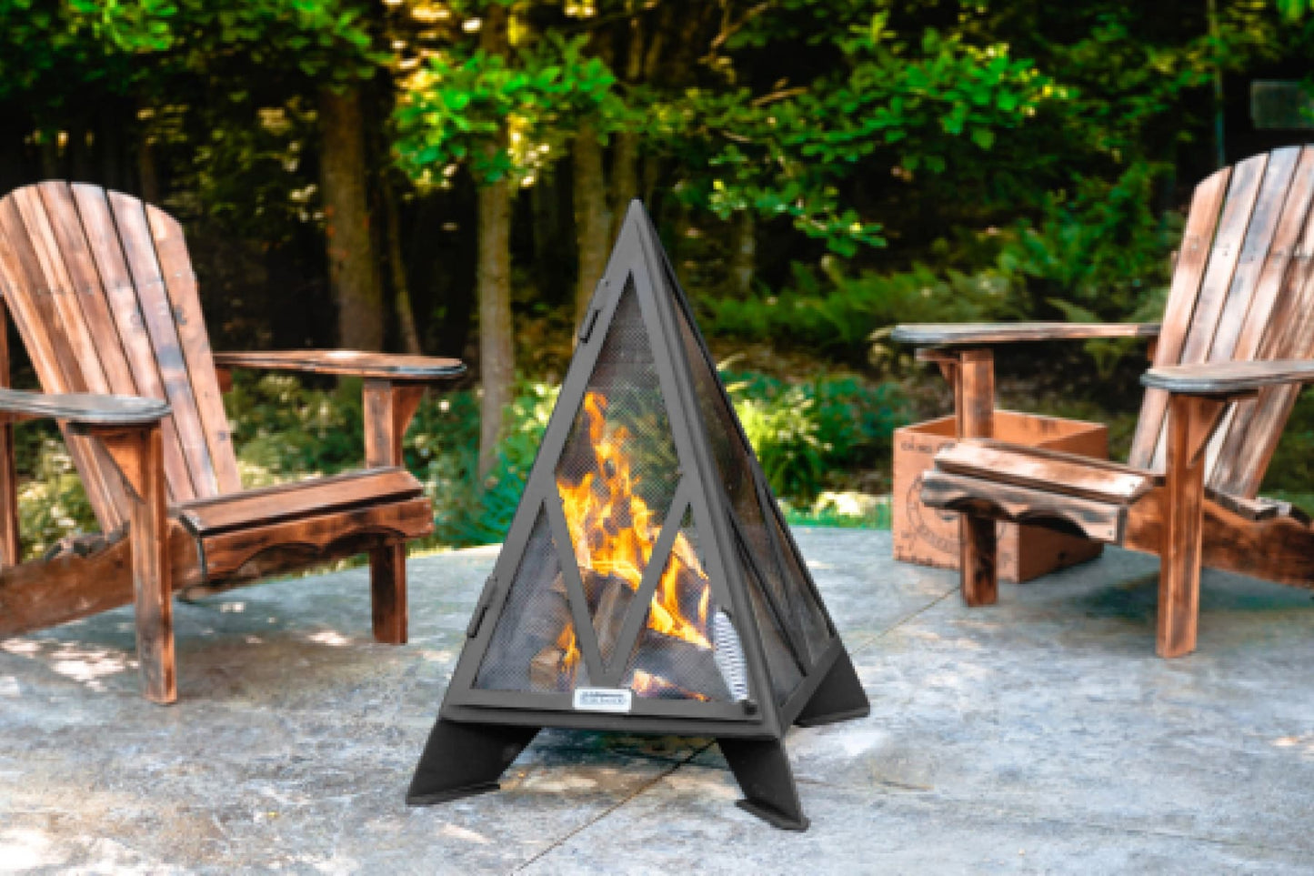 Iron Embers Pyramid Fire Pit