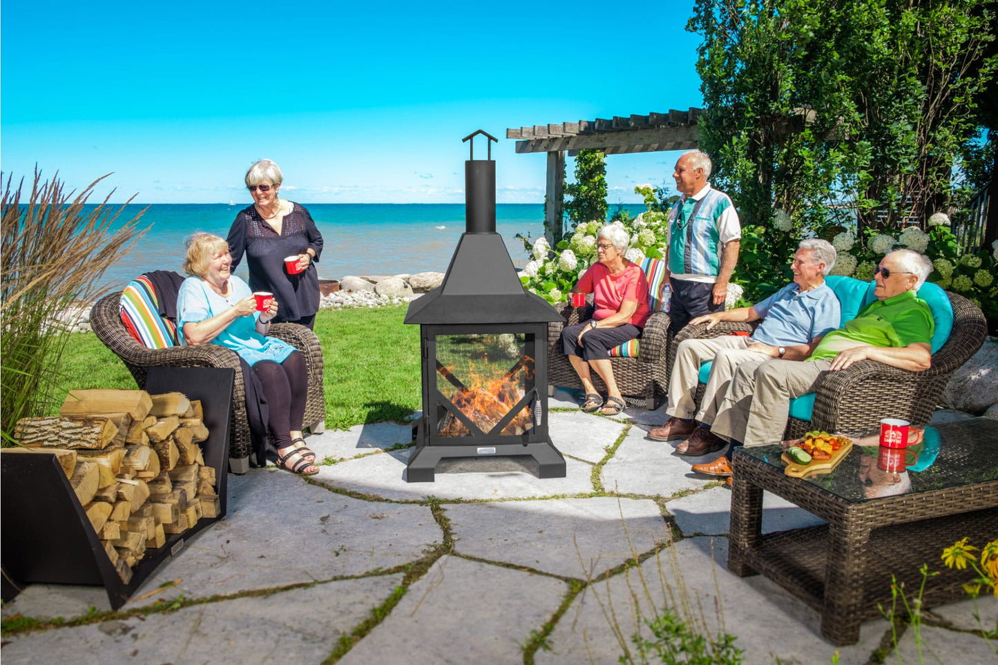 Iron Embers Chiminea Fire Pit