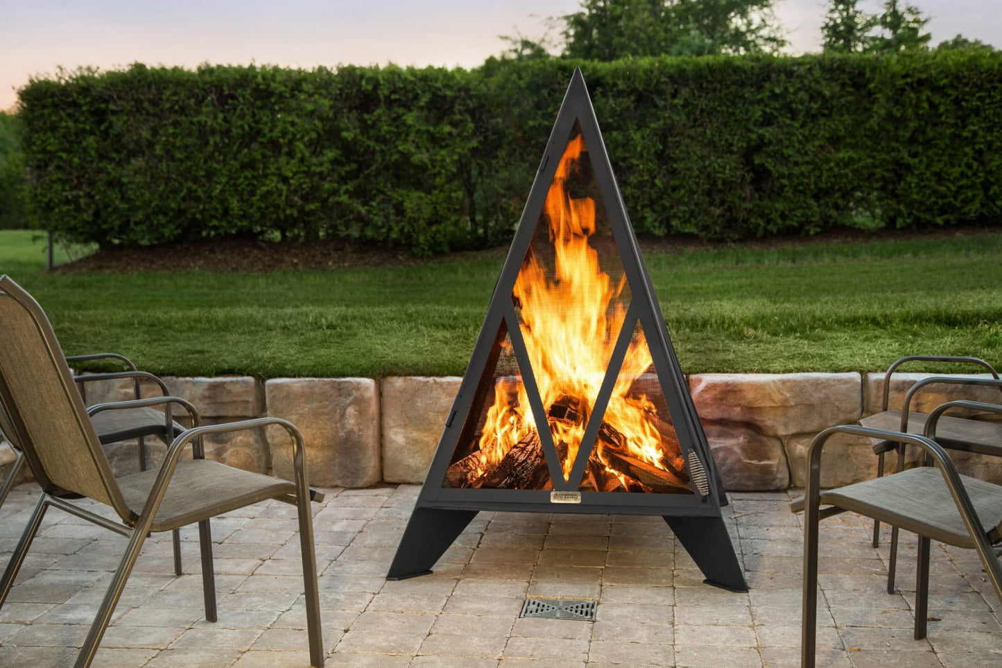 Iron Embers Pyramid Fire Pit