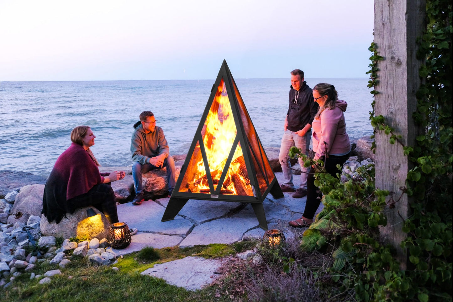 Iron Embers Pyramid Fire Pit