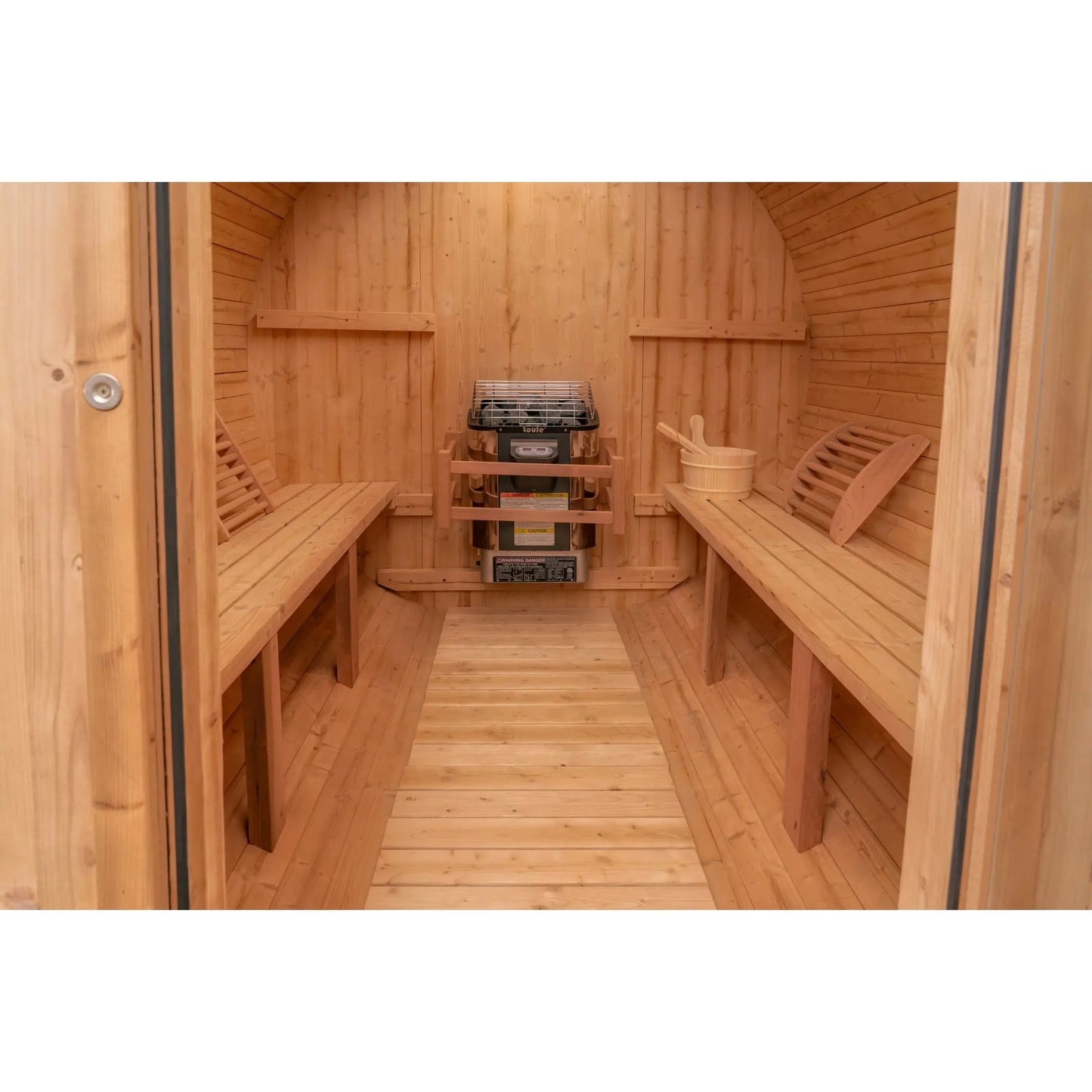 8 FT - Classic Thermowood Barrel Sauna 6-8 Person