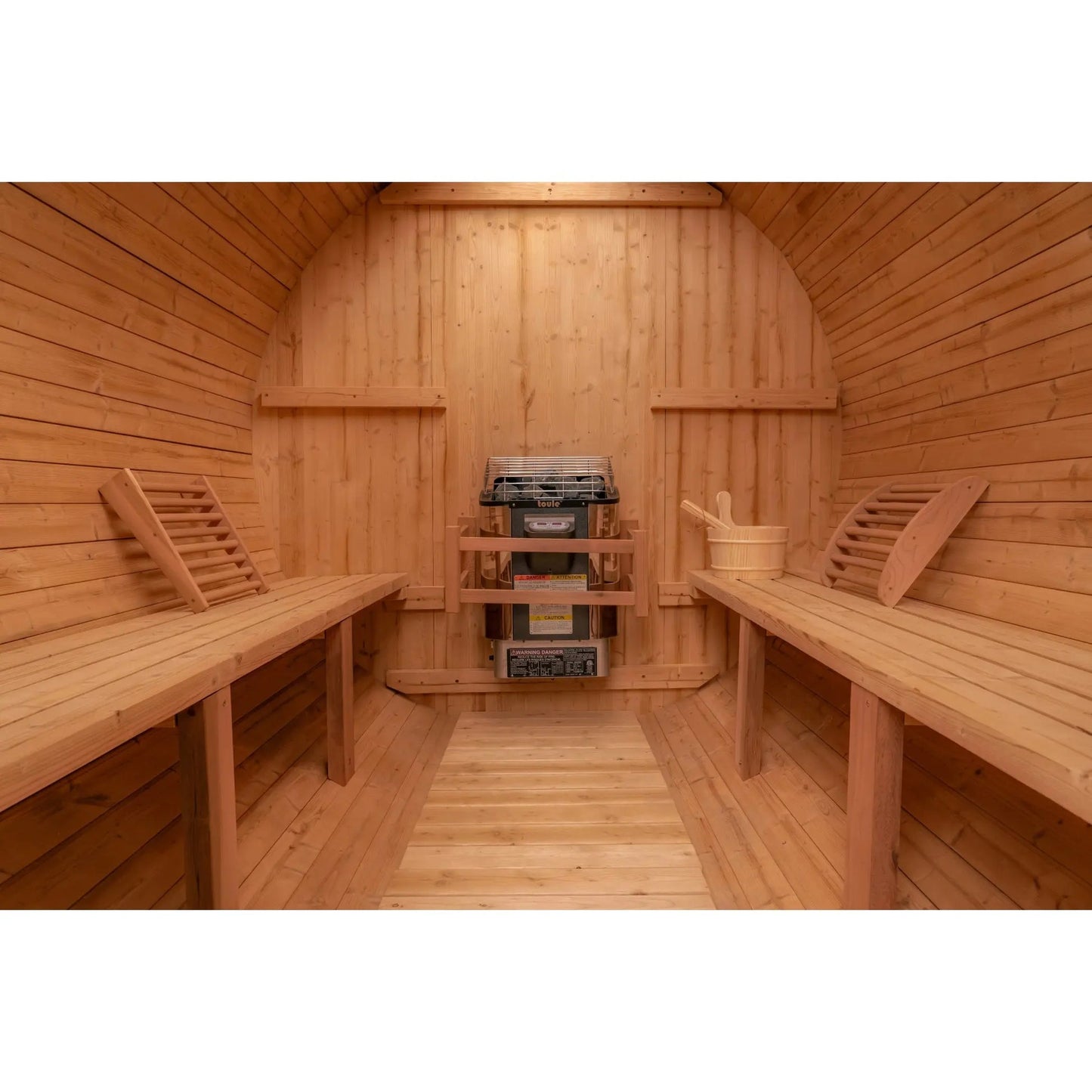 8 FT - Classic Thermowood Barrel Sauna 6-8 Person