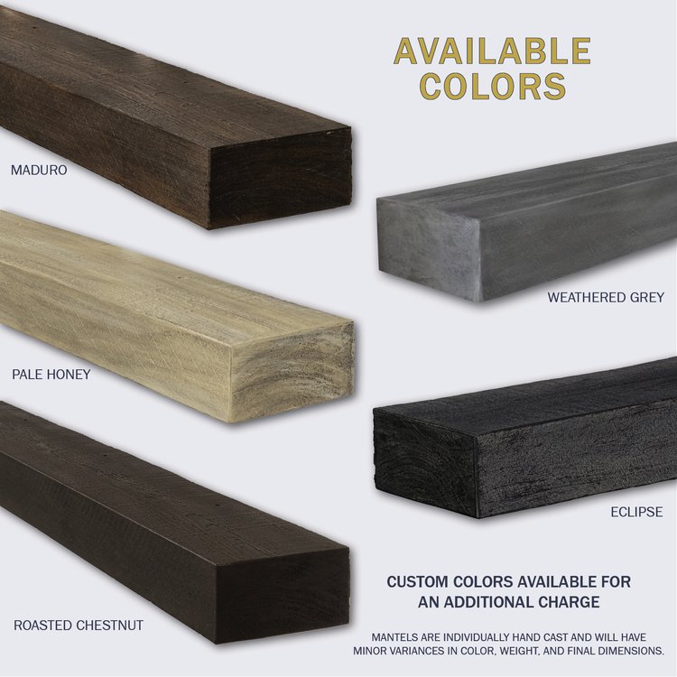 Lexington Hearth Flat Sawn Beam Mantel
