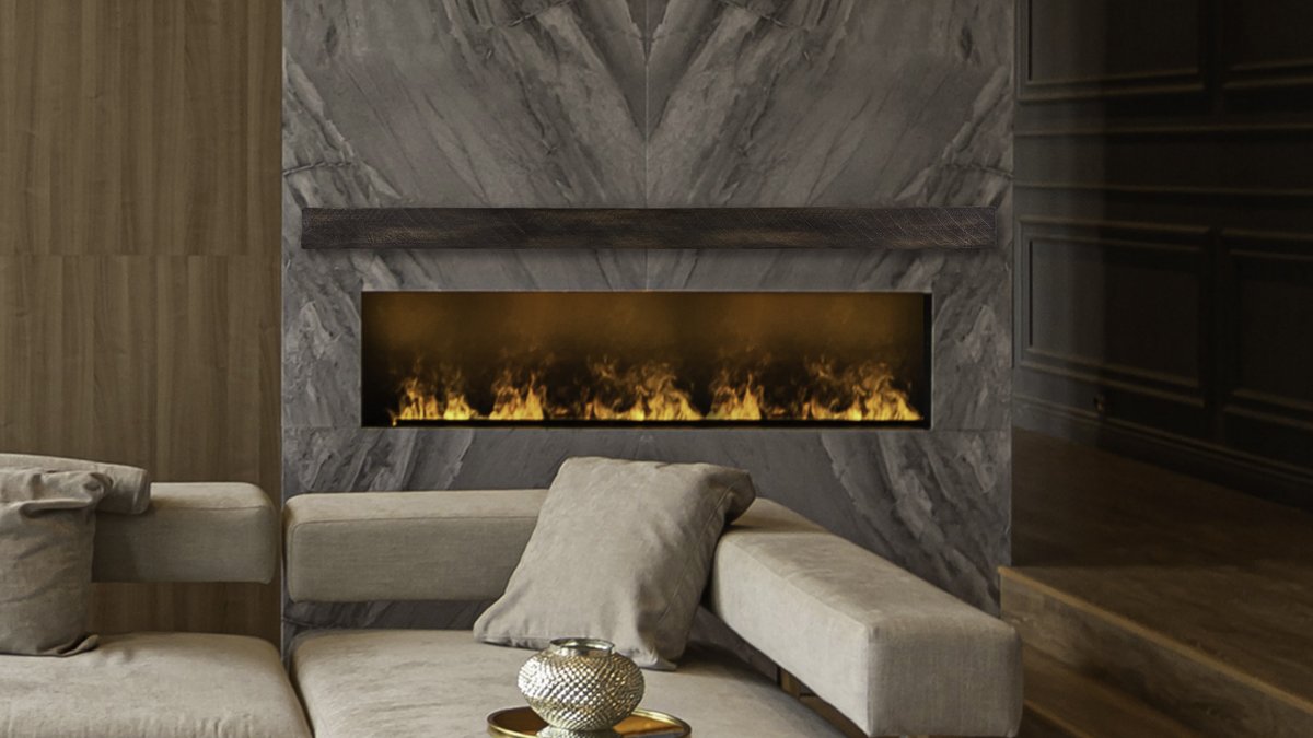 Lexington Hearth Flat Sawn Beam Mantel