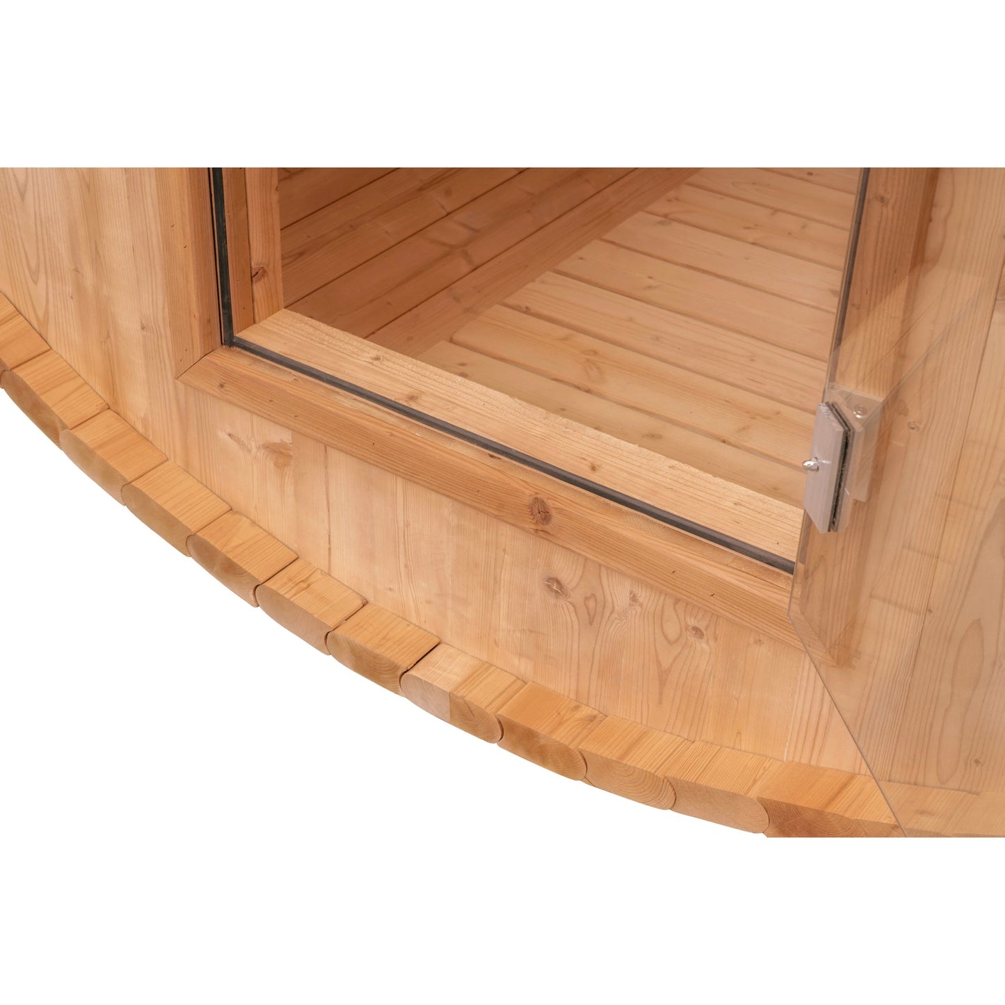 8 FT - Classic Thermowood Barrel Sauna 6-8 Person