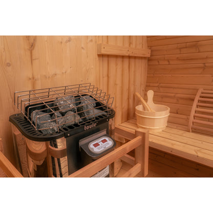 8 FT - Classic Thermowood Barrel Sauna 6-8 Person
