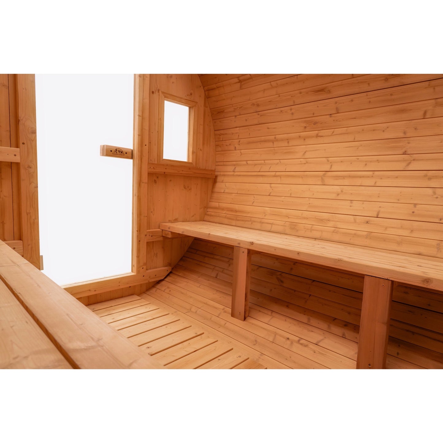 8 FT - Classic Thermowood Barrel Sauna 6-8 Person