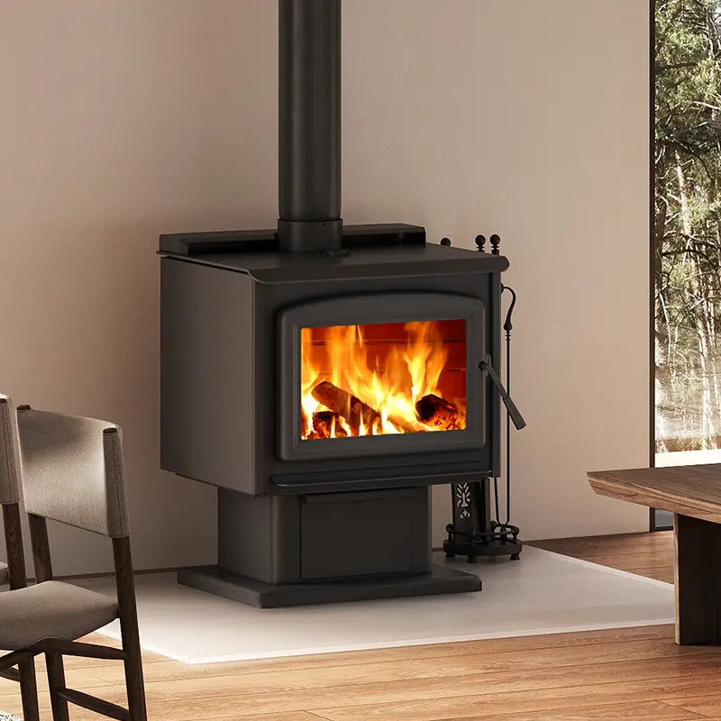 Blaze King sirocco 30 freestanding wood stove with pedestal base