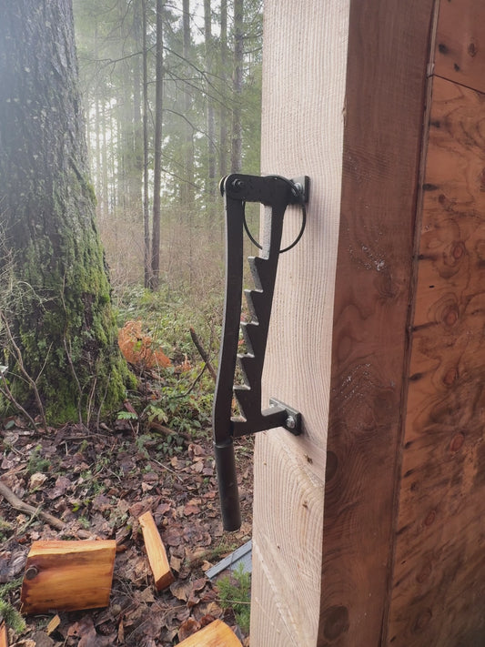 Firewood Log Splitter - Wall Mounted, High Carbon Steel