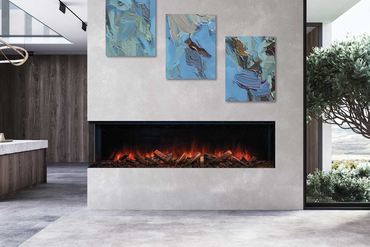 UE68 Uptown Electric Fireplace