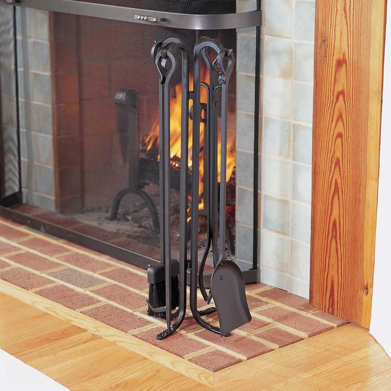 Pilgrim Forged Black hearth toolset 28" high