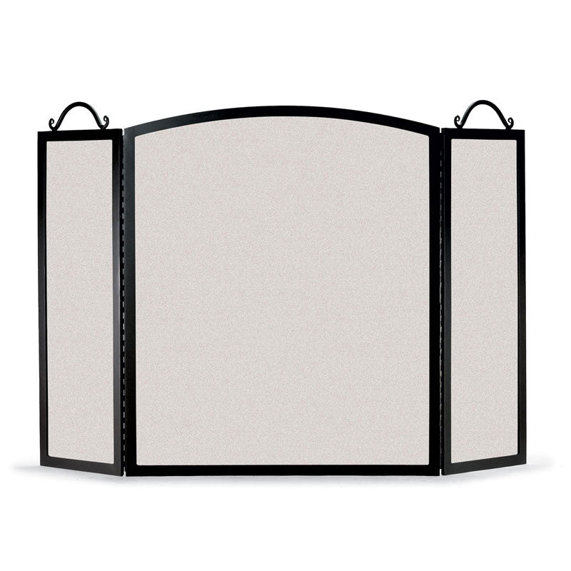 Pilgrim 3 Panel folding screen vintage iron 30"high