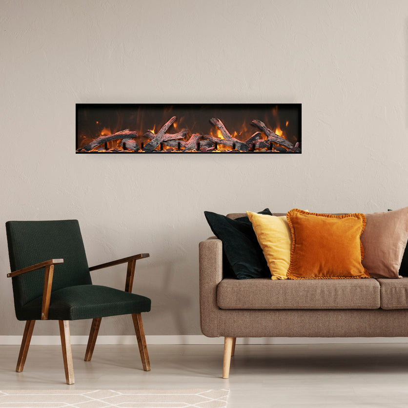 Amantii Panorama Deep Extra Tall Smart Linear Electric Fireplace 120V/240v