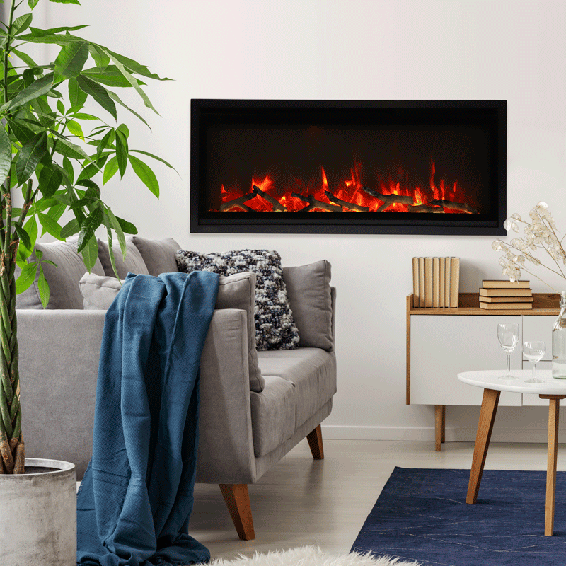 Amantii Symmetry Xtra Slim Smart Linear Electric Fireplace
