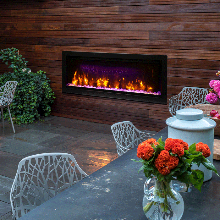 Amantii Symmetry Smart WiFi Linear Electric Fireplace