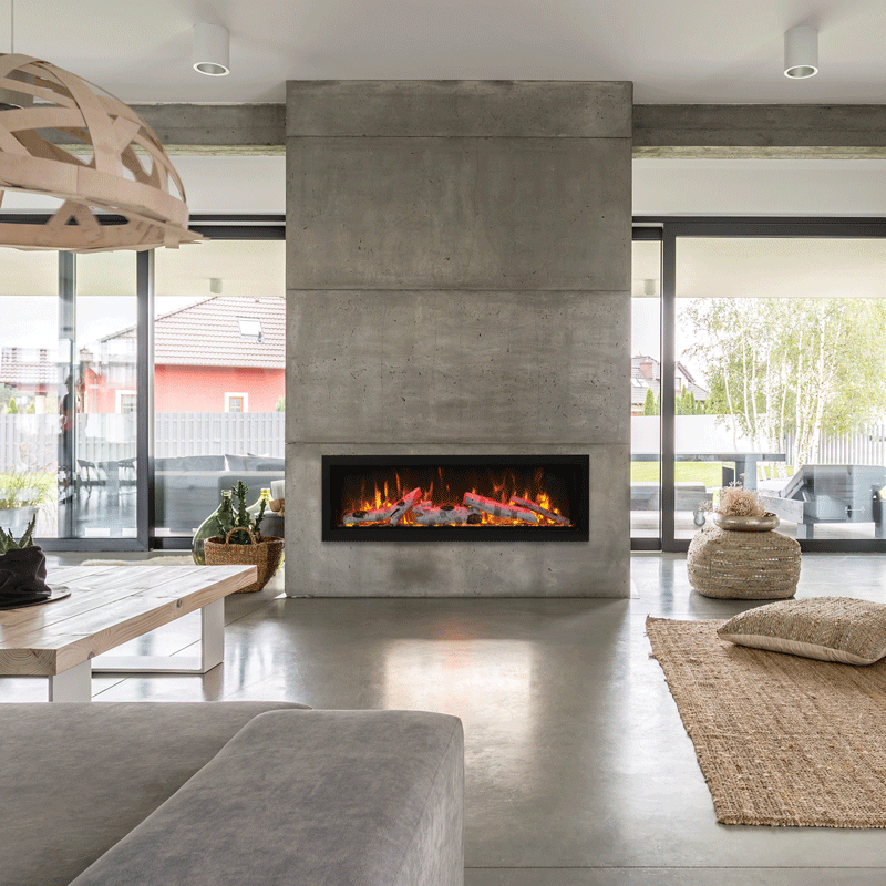 Amantii Symmetry Smart WiFi Linear Electric Fireplace