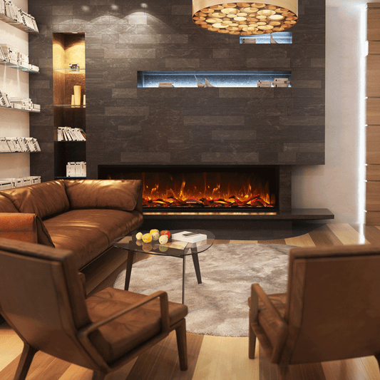 Amantii Symmetry Smart WiFi Linear Electric Fireplace