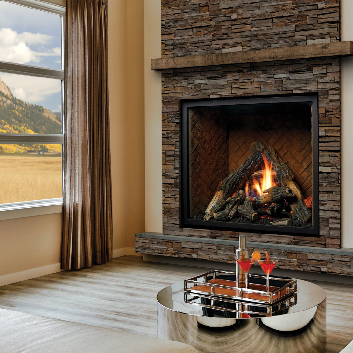 Marquis Bentley Series Zero Clearance Direct Vent Gas or Propane Fireplace