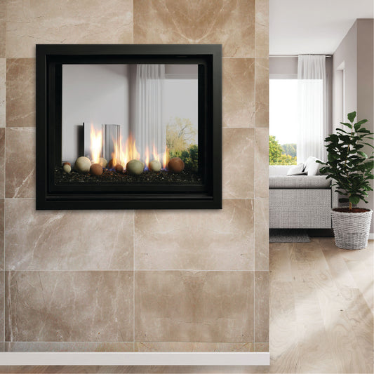 Marquis Bentley ST (See Thru) Tempered Glass w/ Oak Log Set
