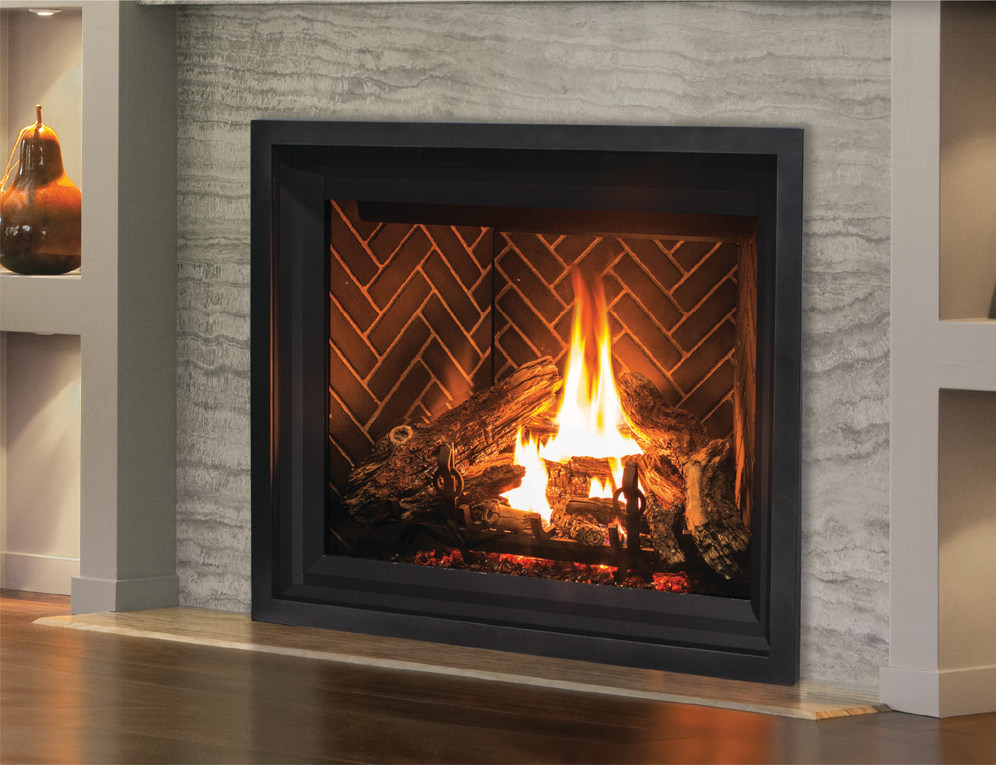 Enviro G Series Glass Burner Traditional Gas or Propane Fireplace