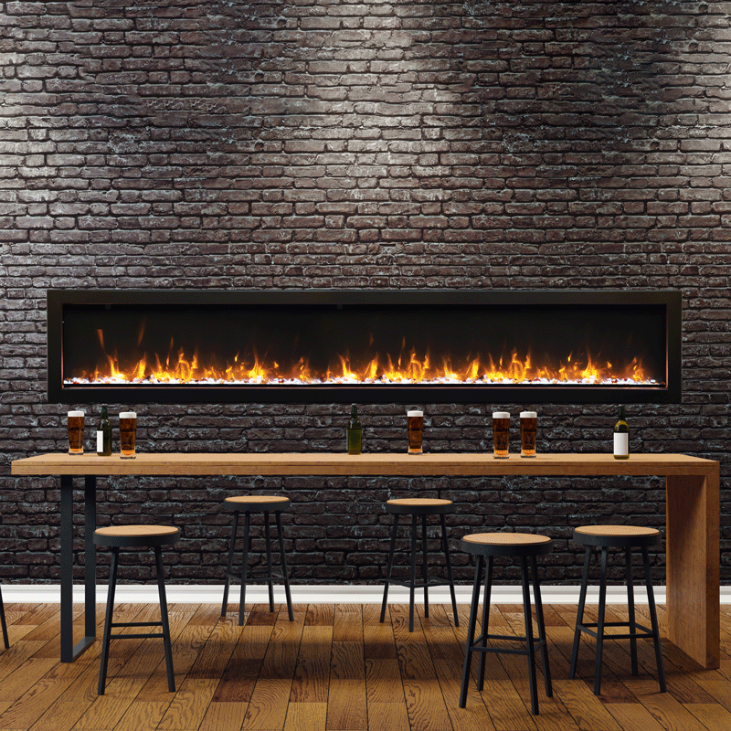 Amantii Panorama Slim Smart Linear Electric Fireplace 120v