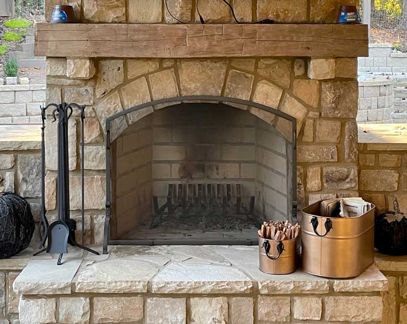 Pilgrim Forged Black hearth toolset 28" high
