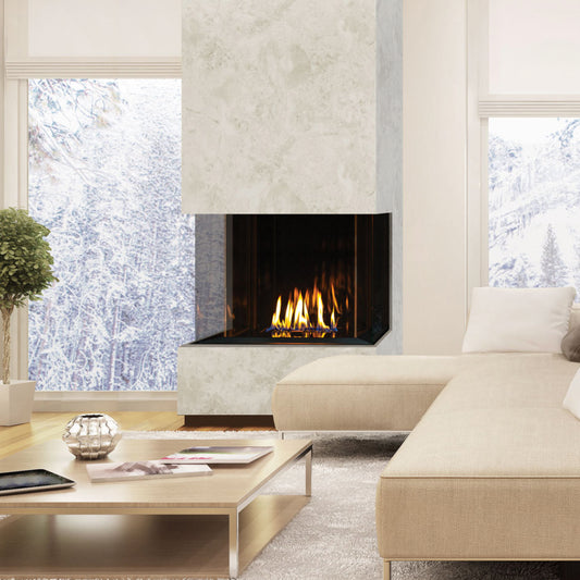 Urbana U Bay Tall Series Linear Gas or Propane Fireplace