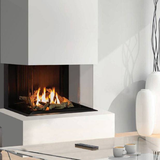 Urbana U Bay Screened Series Linear Gas or Propane Fireplace