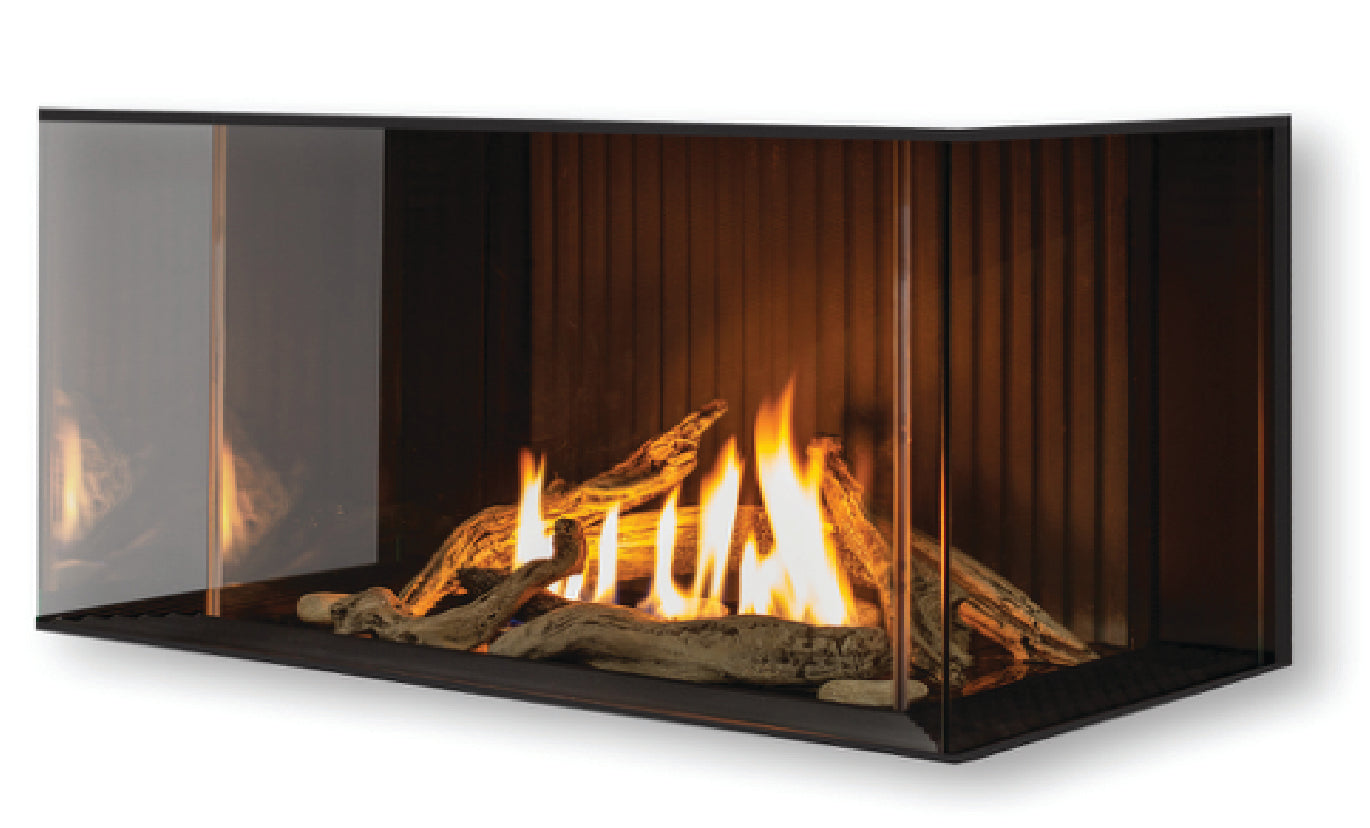 Urbana U Bay Screened Series Linear Gas or Propane Fireplace