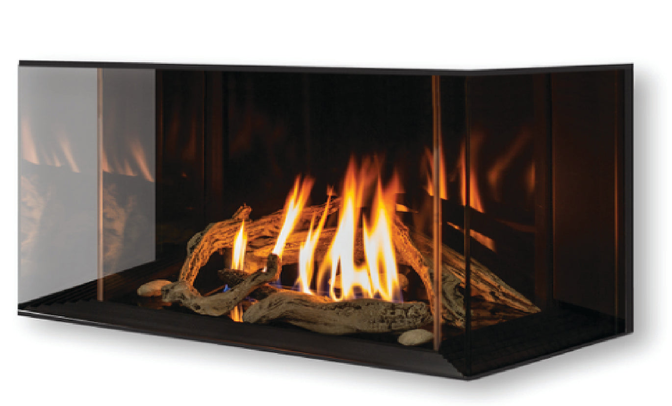 Urbana U Bay Screened Series Linear Gas or Propane Fireplace