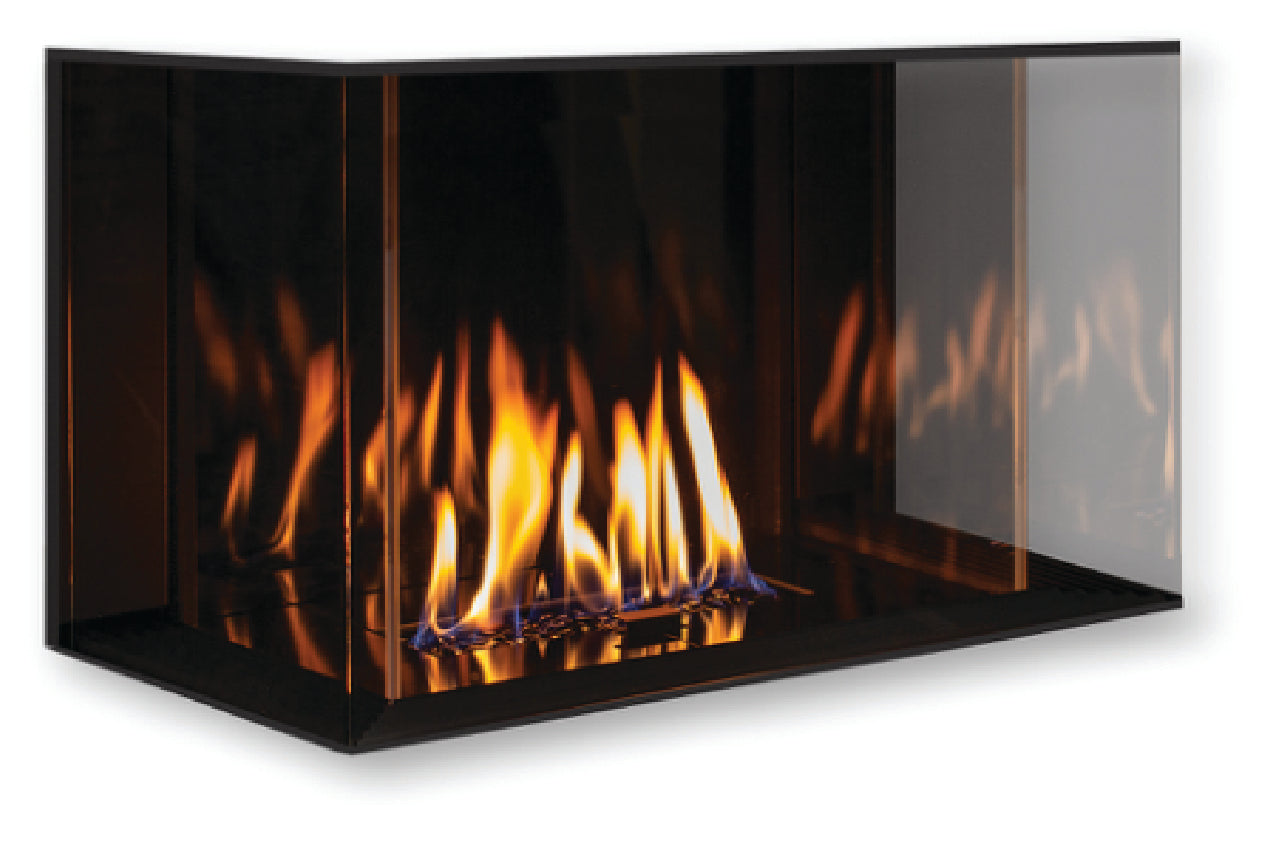 Urbana U Bay Screened Series Linear Gas or Propane Fireplace