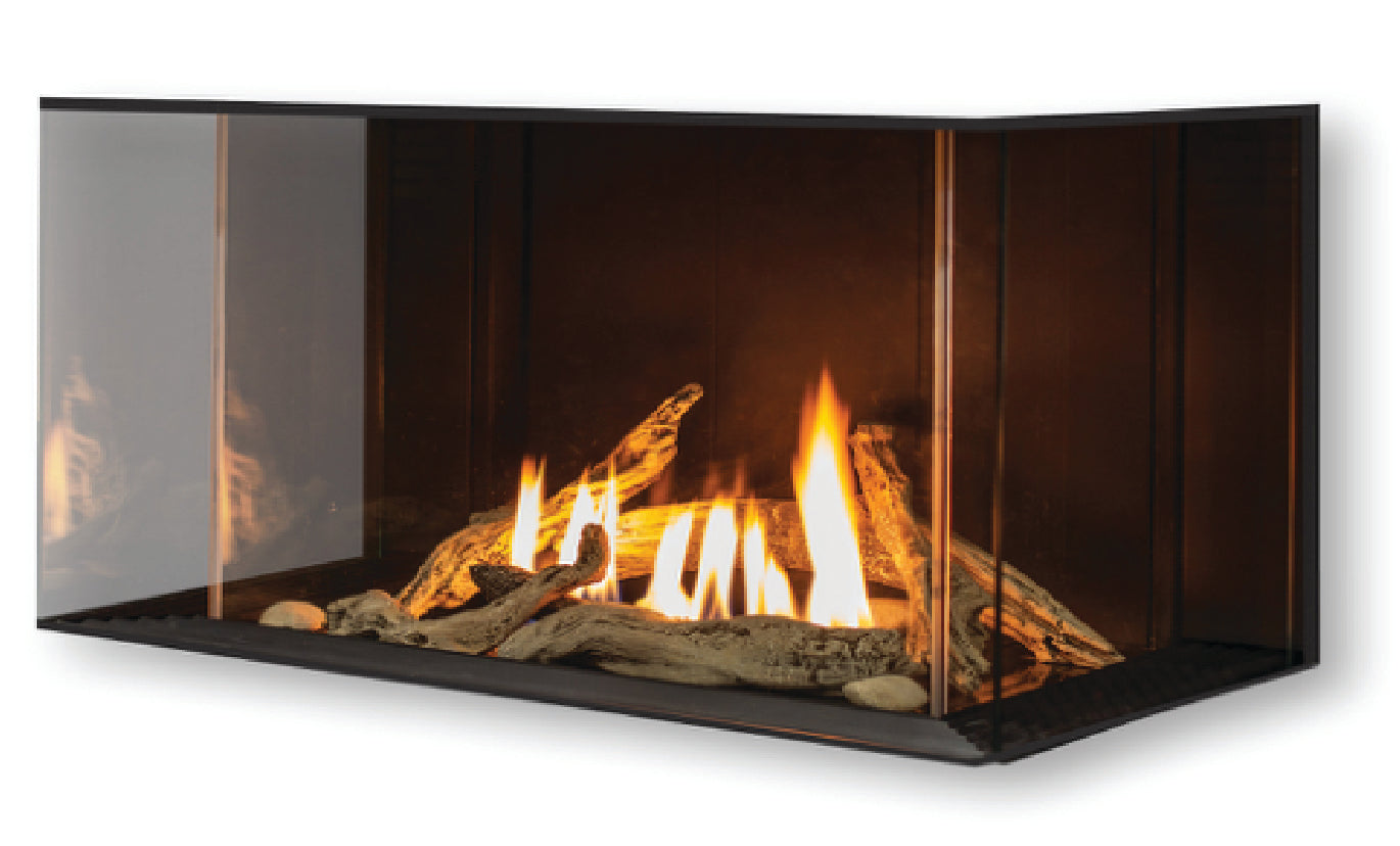 Urbana U Bay Screened Series Linear Gas or Propane Fireplace