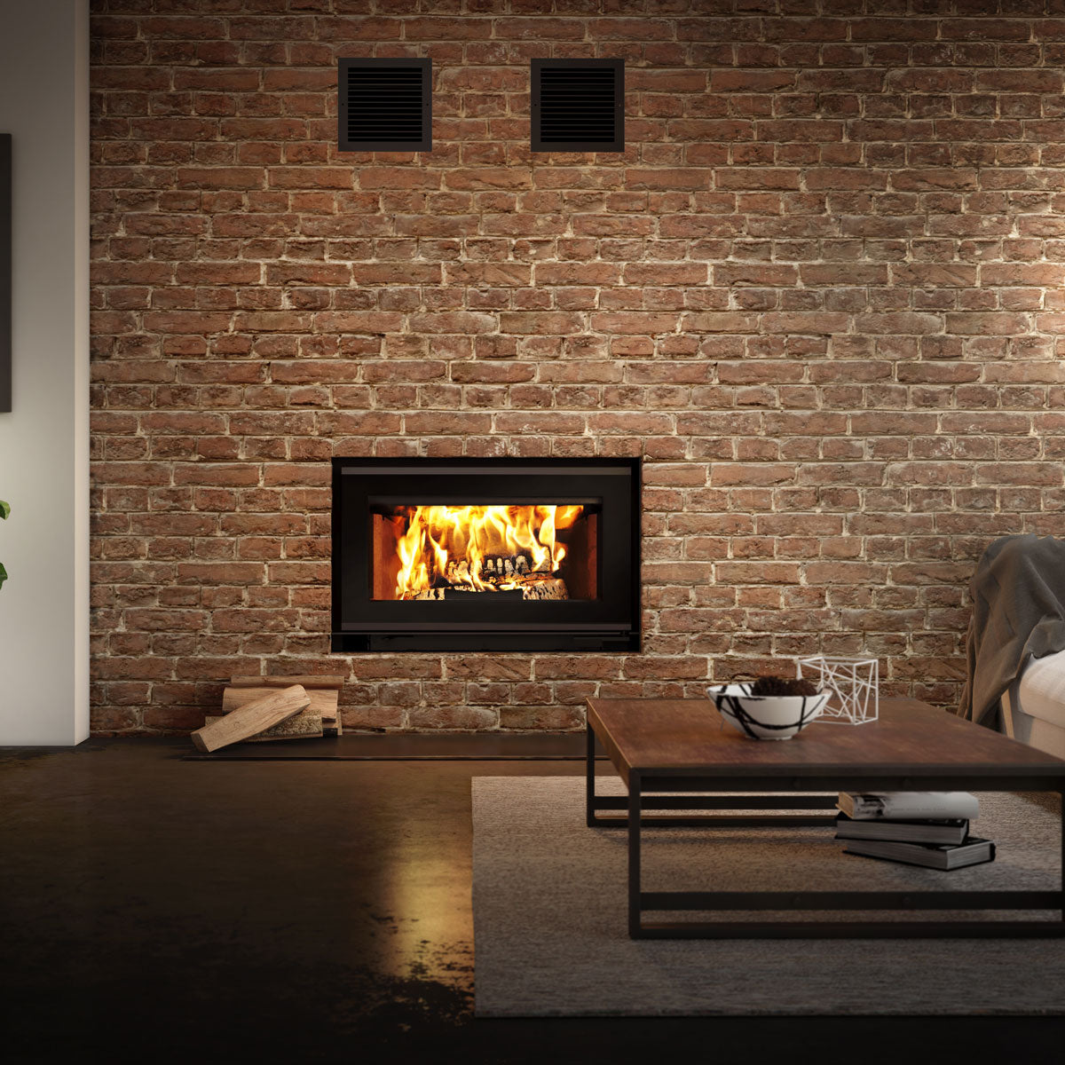 Valcourt Mundo 2 Zero Clearance Wood Fireplace
