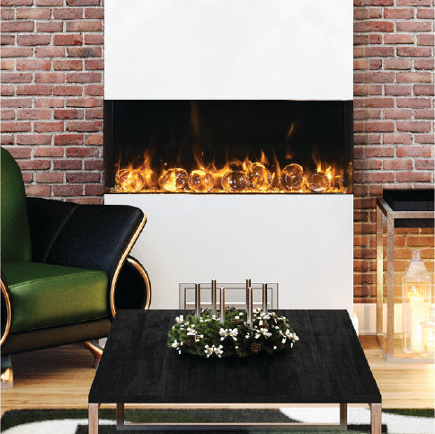 Amantii Tru-View Slim Smart WiFi Linear Electric Fireplace Series