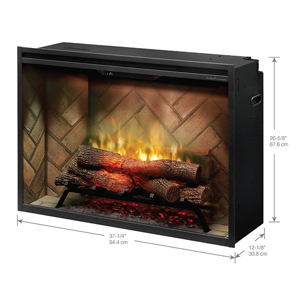 Dimplex Traditional Revillusion Weathered Concrete Built-In Electric Fireplace