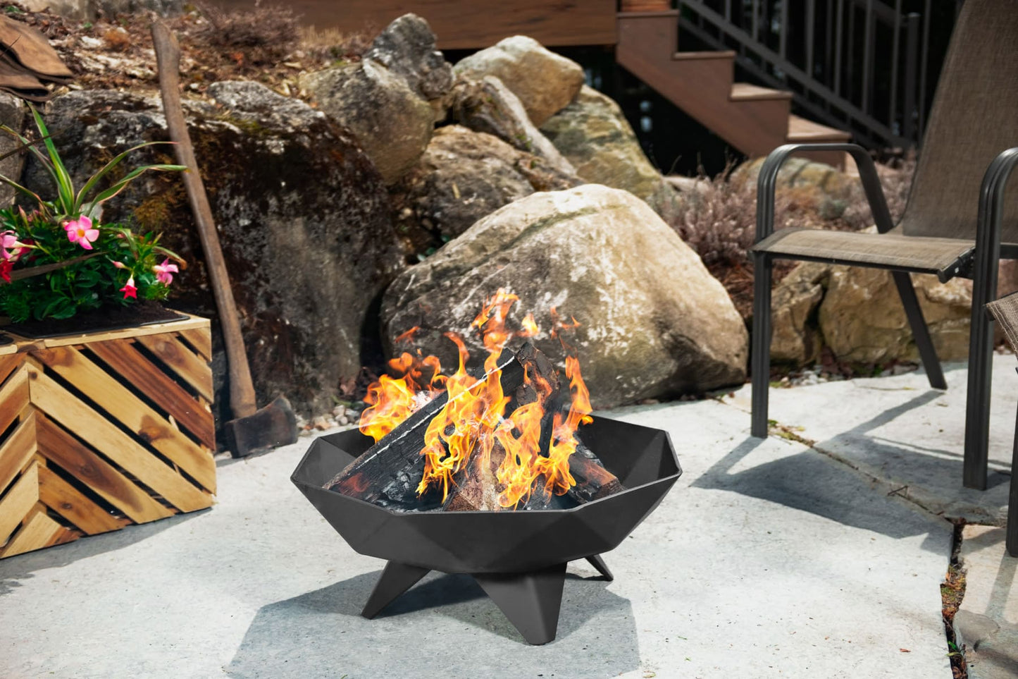 Iron Embers Polygon Fire Pit