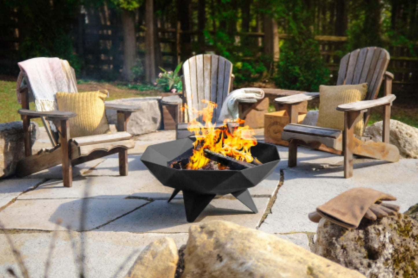 Iron Embers Polygon Fire Pit