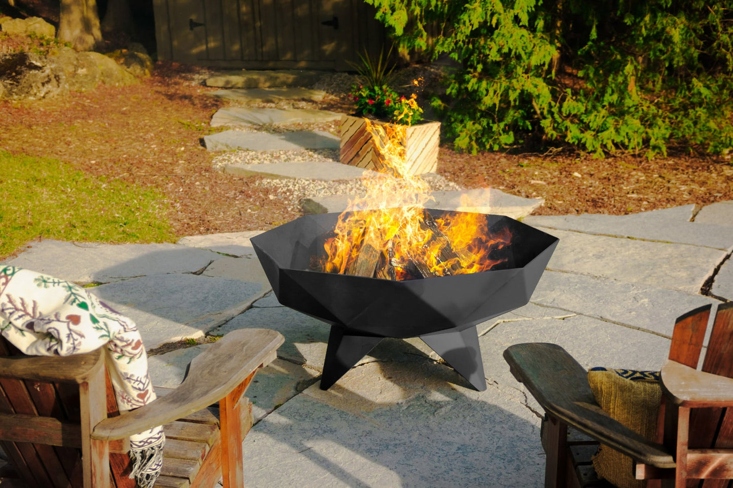 Iron Embers Polygon Fire Pit