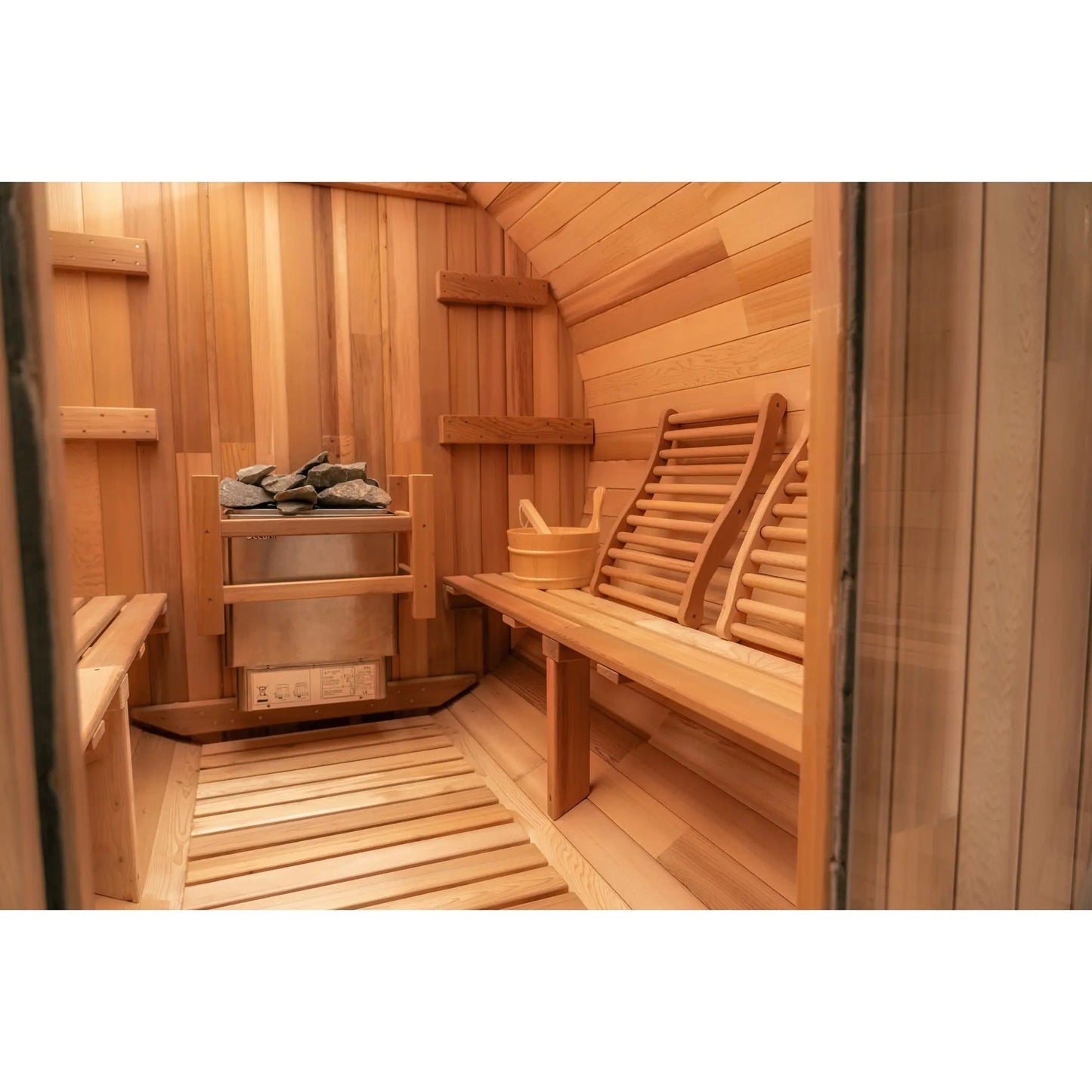 6 FT - Classic Red Cedar Barrel Sauna 4-6 Person