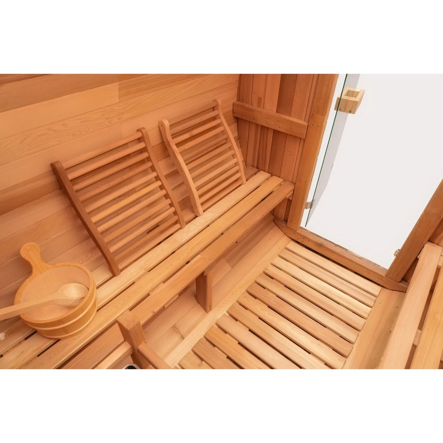 6 FT - Classic Red Cedar Barrel Sauna 4-6 Person