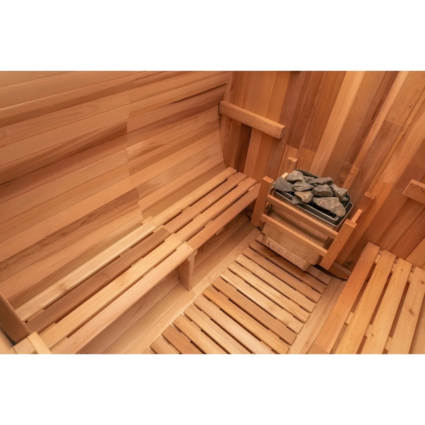 6 FT - Classic Red Cedar Barrel Sauna 4-6 Person