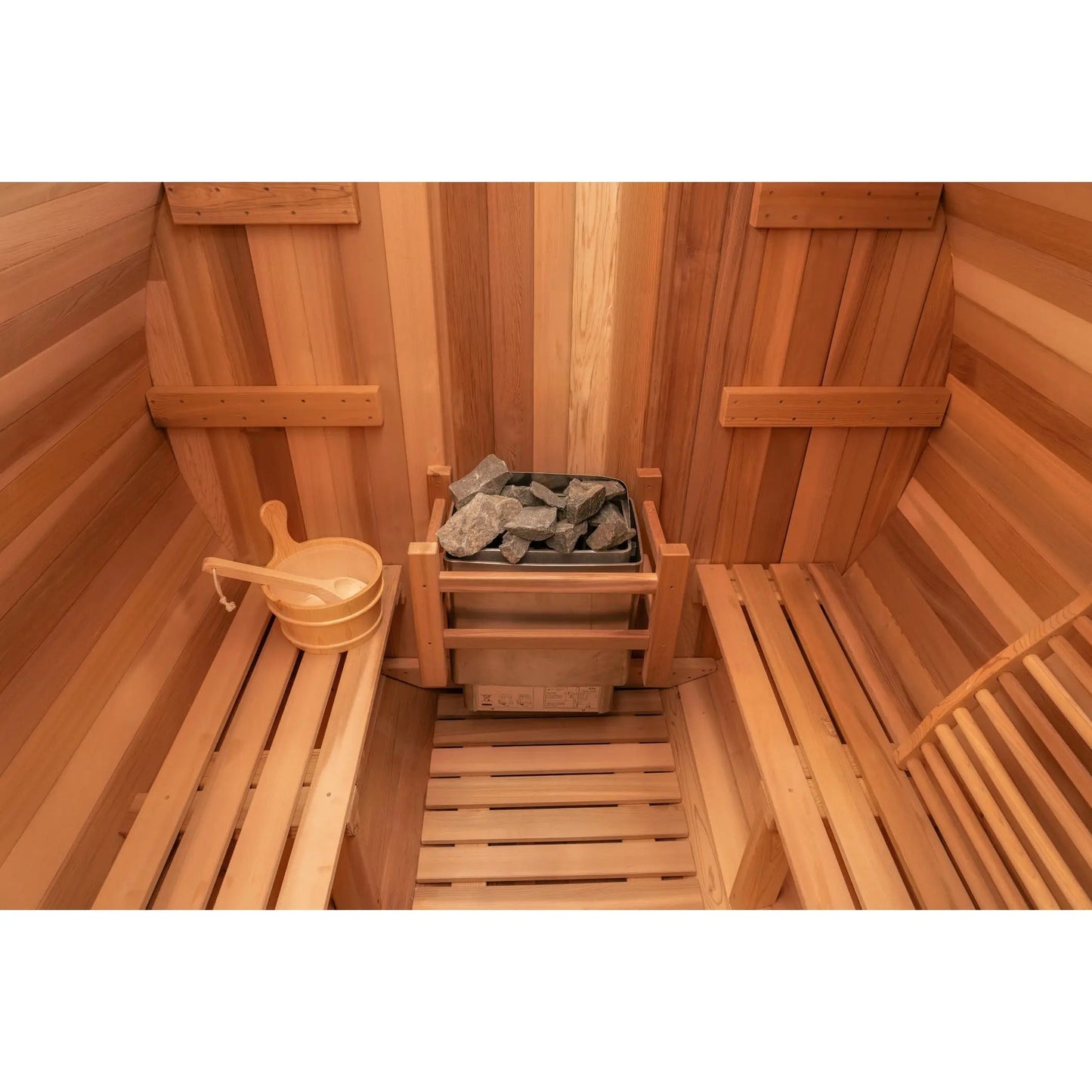 6 FT - Classic Red Cedar Barrel Sauna 4-6 Person