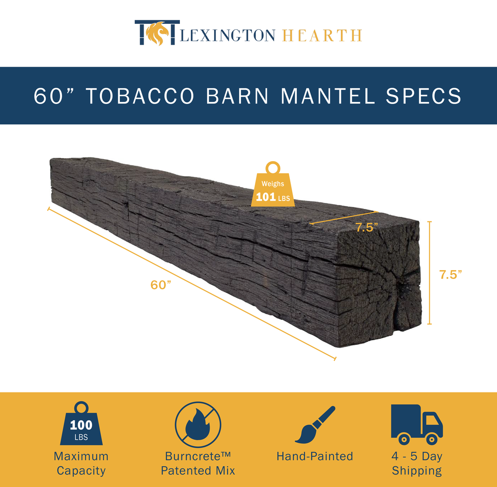 Lexington Hearth Tobacco Barn Mantel