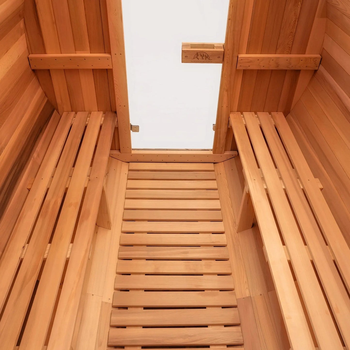 8 FT - Classic Red Cedar Barrel Sauna 6-8 Person