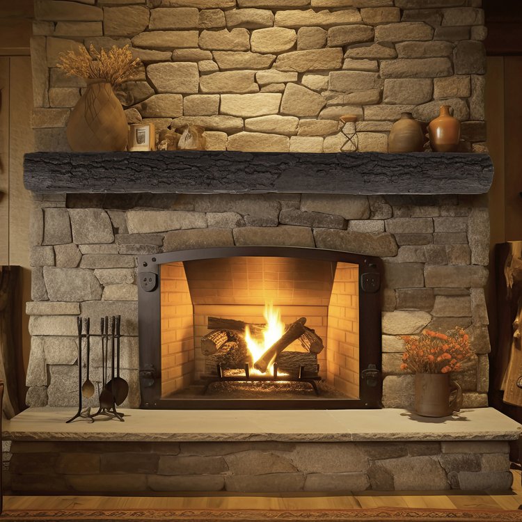 Lexington Hearth Half-Round Sleeper Mantel