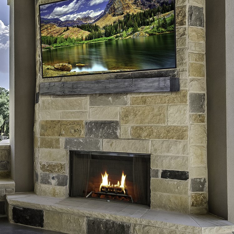 Lexington Hearth Hayloft Beam Mantel