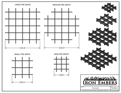 Fire Grate - Iron Embers Fire Pit