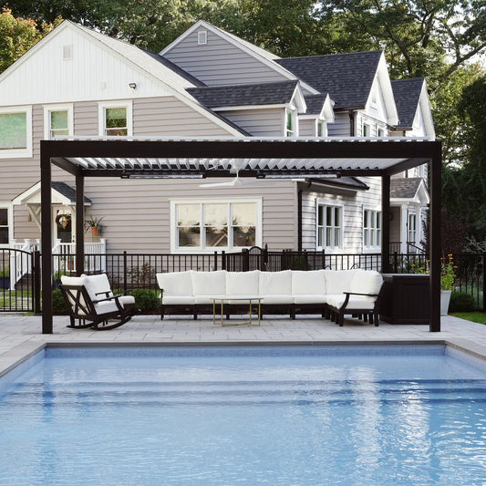 Premium XL Motorized Louvered Pergola