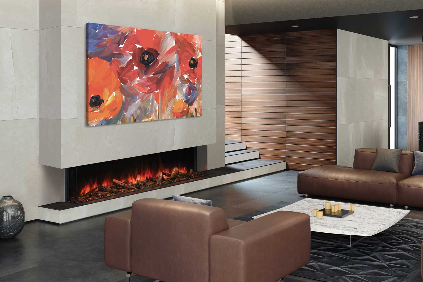 UE80 Uptown Electric Fireplace