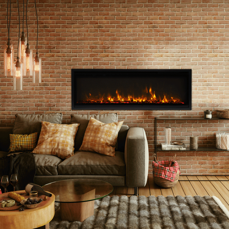 Amantii Symmetry Xtra Slim Smart Linear Electric Fireplace